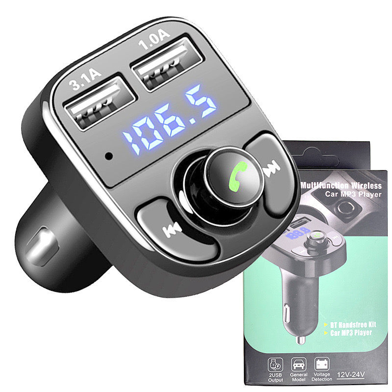 X8 Car Mp3 Car Bluetooth Player Mobile Phone Charger USB Cigarette Lighter X8 Car Bluetooth Transmitter