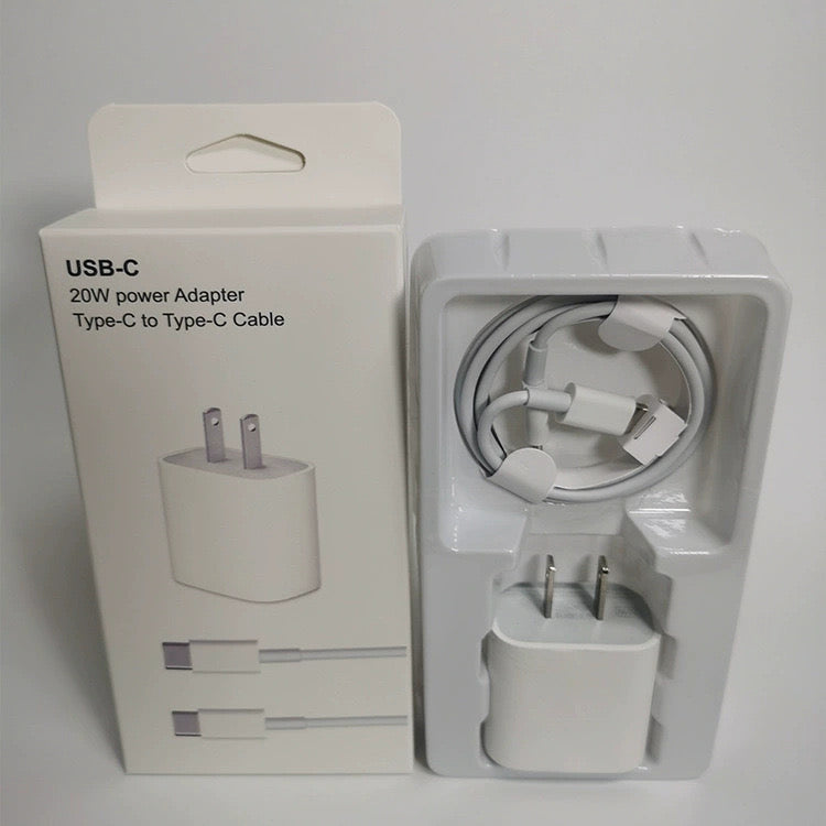 PD20W fast charging head is suitable for 12/13 charger PD fast charging head European gauge suit wholesale 12W