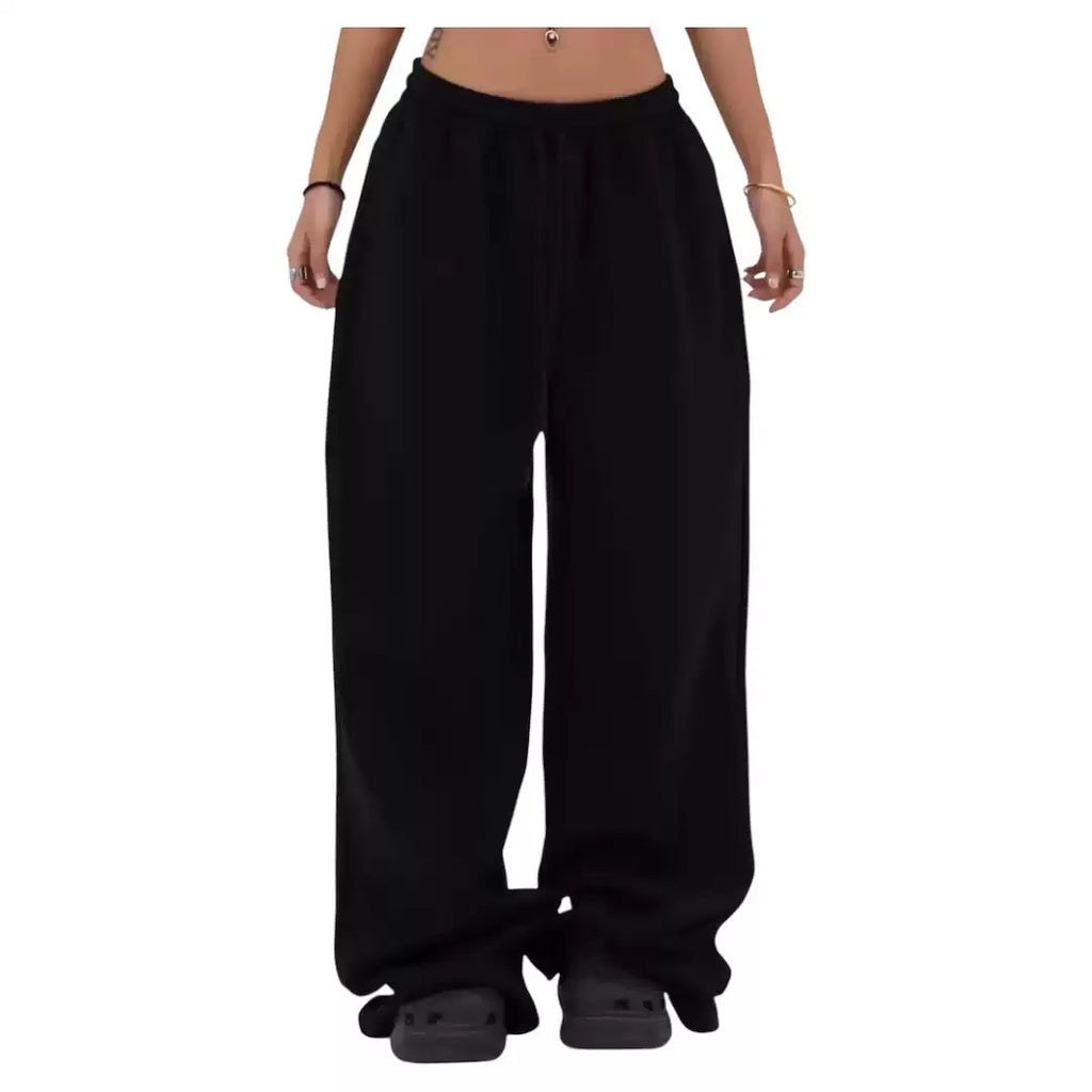 American Street Dance Pants Women's 2025 Spring and Autumn New Loose Straight All-match Casual Wide-leg Long Pants Ins Trendy
