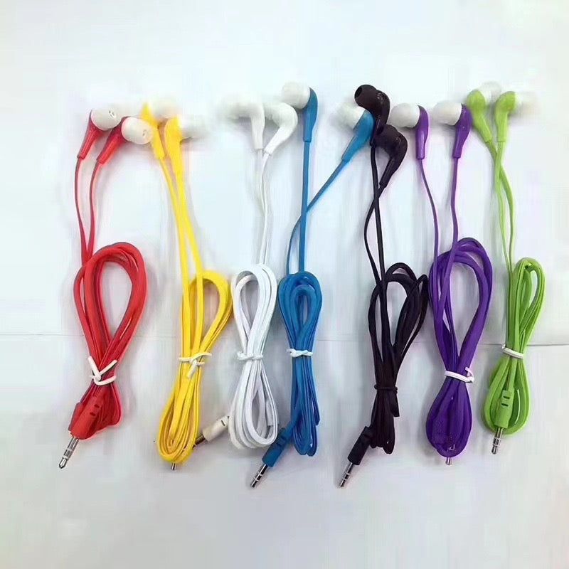 Factory spot one - time ear headphones with foreign trade MP3 MP4 mobile phone gift color aviation headphones