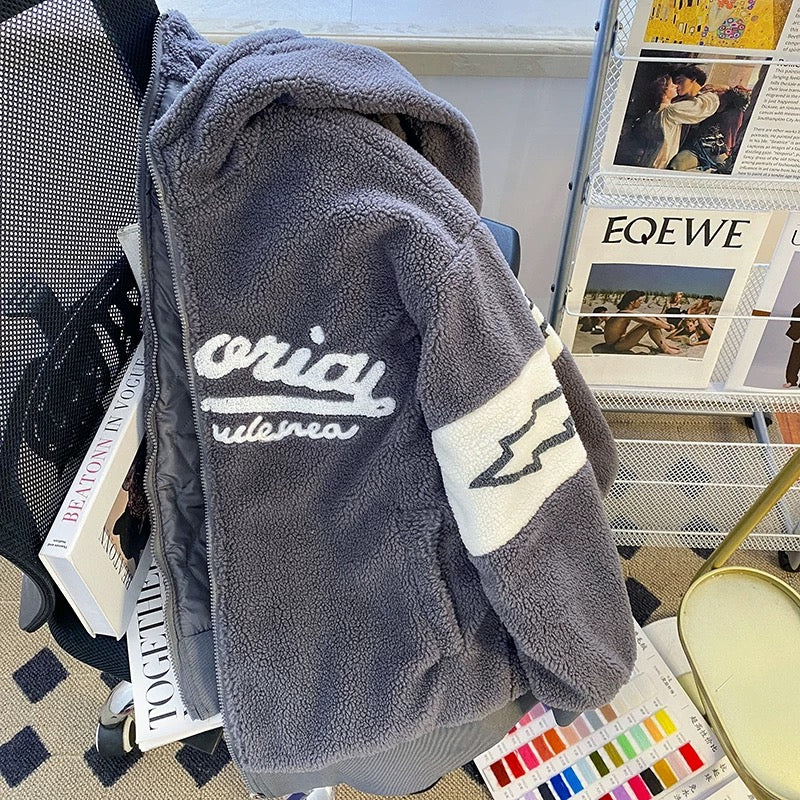 Lamb Suede Man Fall and Winter Handling Heating Cotton Current Students Loose Hat Cotton Cotton Cotton Men