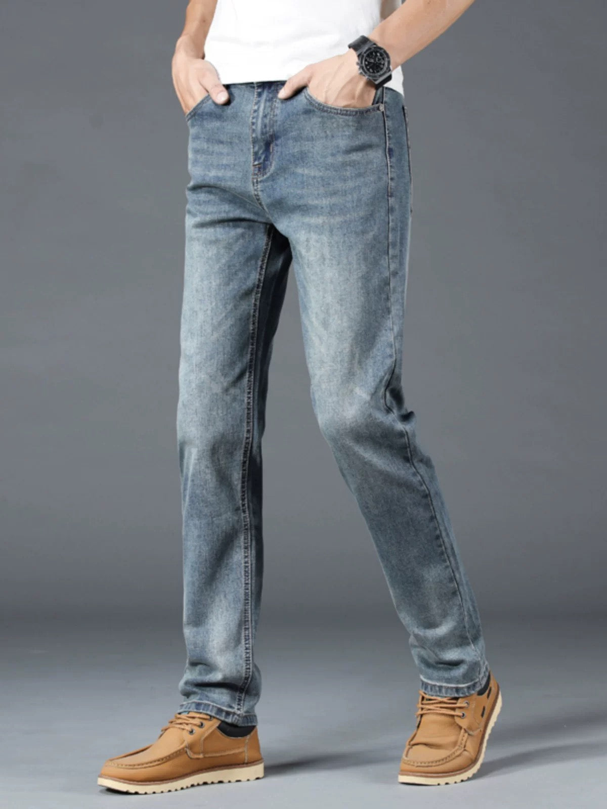 Big-name export foreign trade cut label men's clothing authentic clearance light luxury cow goods original tail goods jeans men's pants first-line tail order