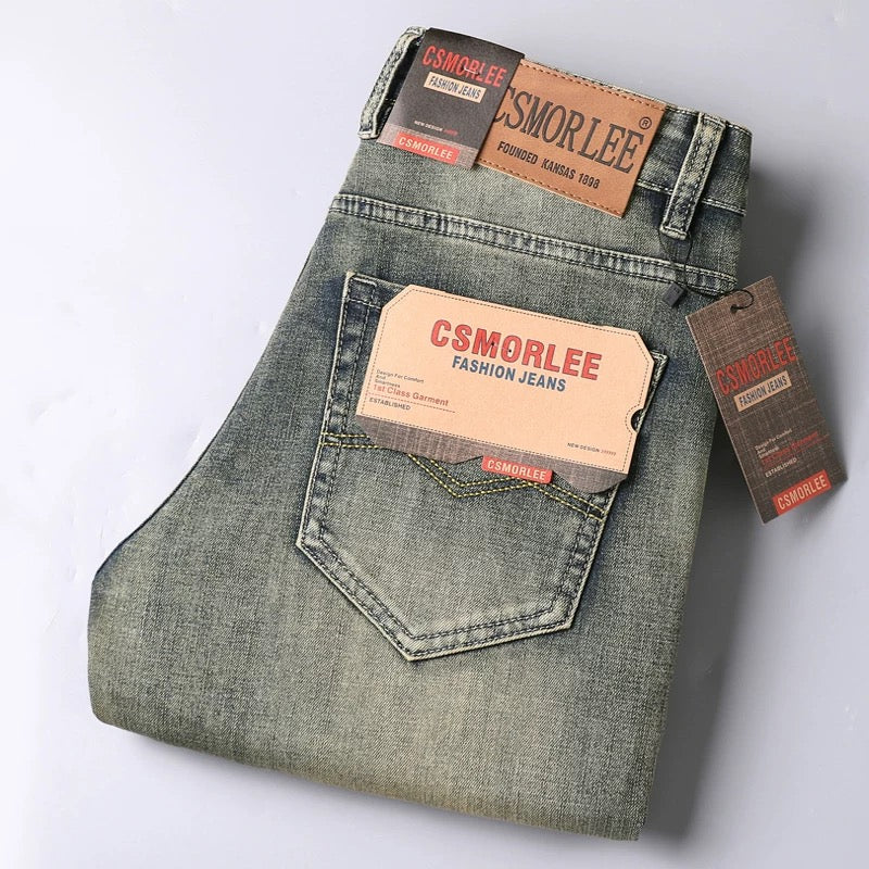 Big-name export foreign trade cut label men's clothing authentic clearance light luxury cow goods original tail goods jeans men's pants first-line tail order