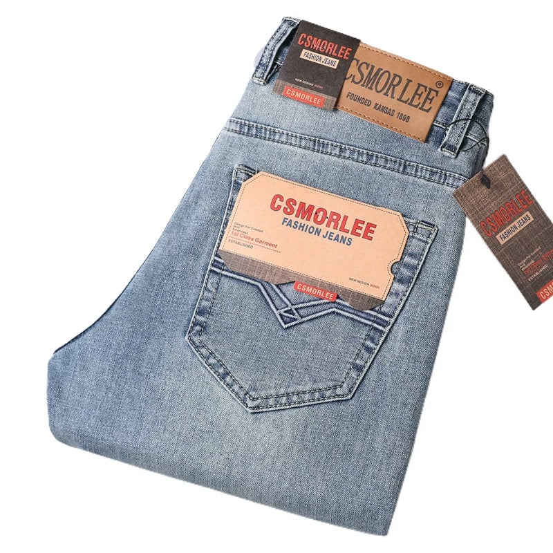 Big-name export foreign trade cut label men's clothing authentic clearance light luxury cow goods original tail goods jeans men's pants first-line tail order