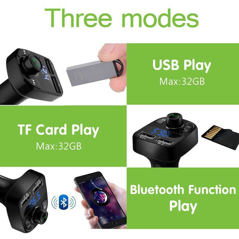 X8 Car Mp3 Car Bluetooth Player Mobile Phone Charger USB Cigarette Lighter X8 Car Bluetooth Transmitter