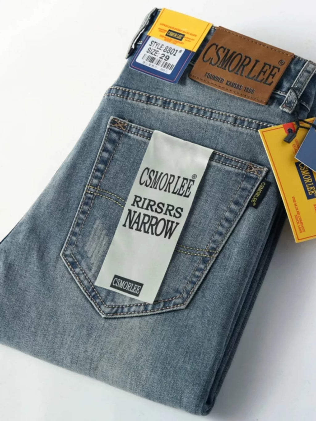 Big-name export foreign trade cut label men's clothing authentic clearance light luxury cow goods original tail goods jeans men's pants first-line tail order