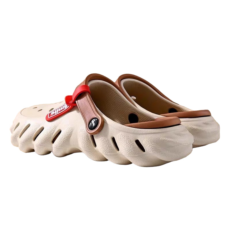 Dongdong shoes men's and women's 2023 new summer outerwear non-slip beach shoes sandals eva bag head stepping on shit slippers