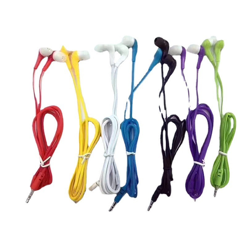 Factory spot one - time ear headphones with foreign trade MP3 MP4 mobile phone gift color aviation headphones