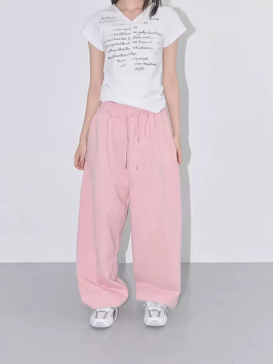 American Street Dance Pants Women's 2025 Spring and Autumn New Loose Straight All-match Casual Wide-leg Long Pants Ins Trendy